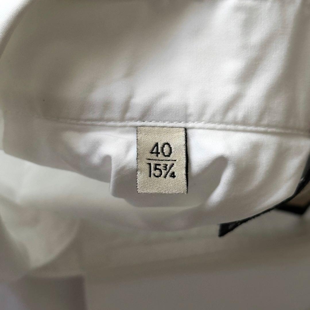 GUCCI 現行タグ ダブルカフスシャツ フレンチカフスシャツ ホワイト S M