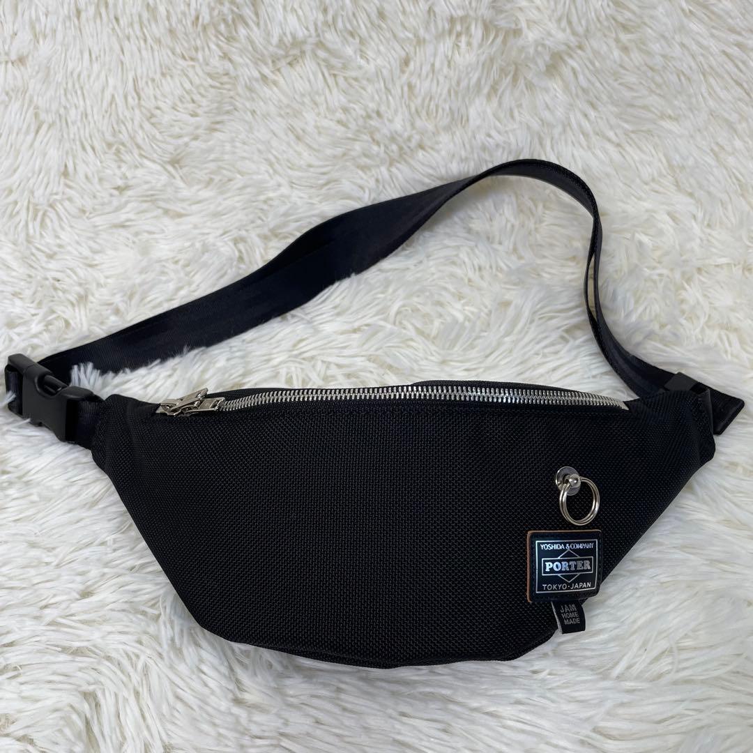 極美品 PORTER ポーター JAM  MADE ウエストポーチ 黒