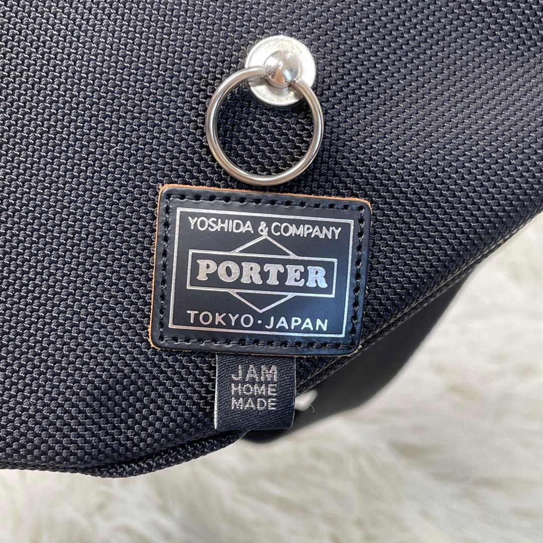 極美品 PORTER ポーター JAM  MADE ウエストポーチ 黒