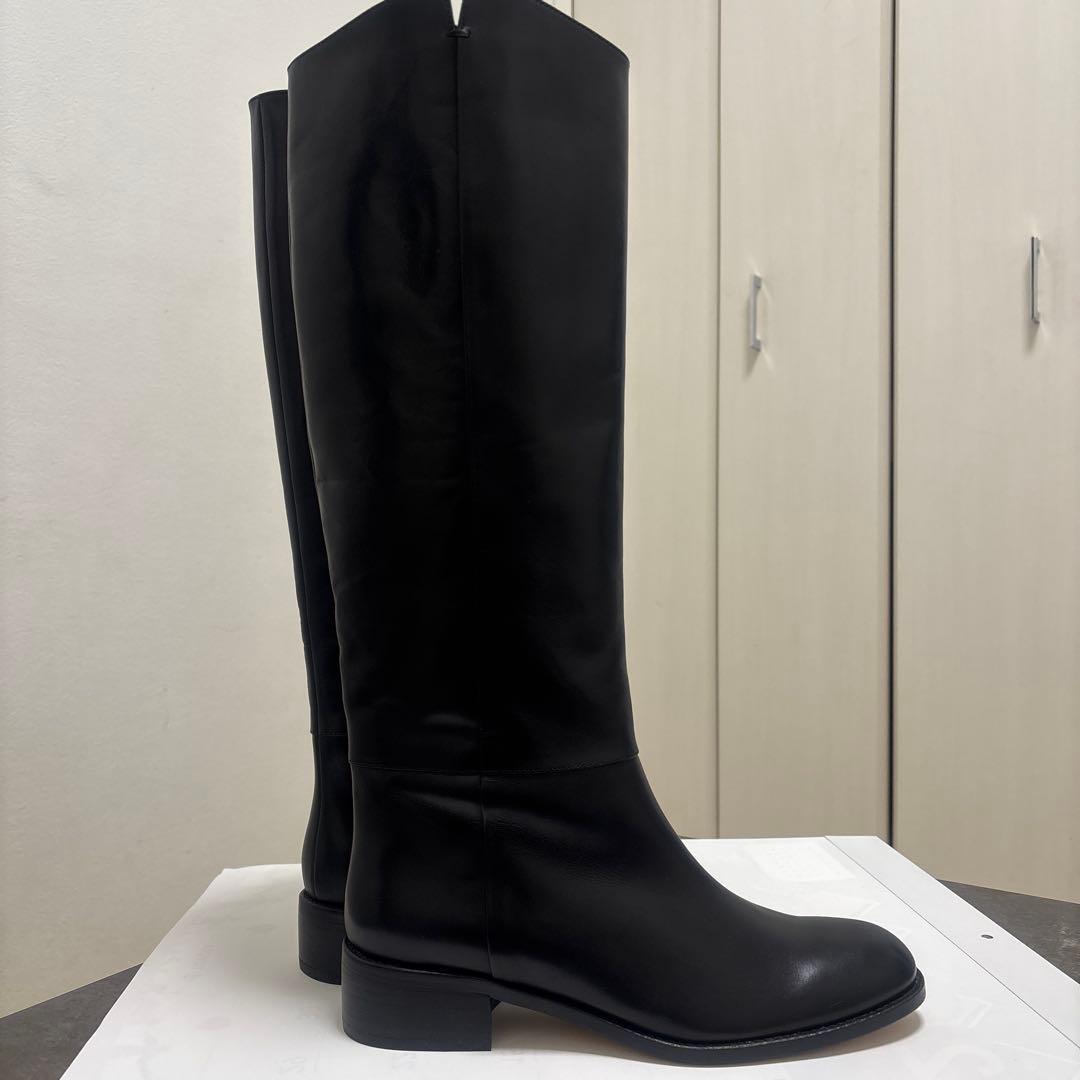 極美品　MARGARET HOWELLマーガレットハウエル ロングブーツ 厚底