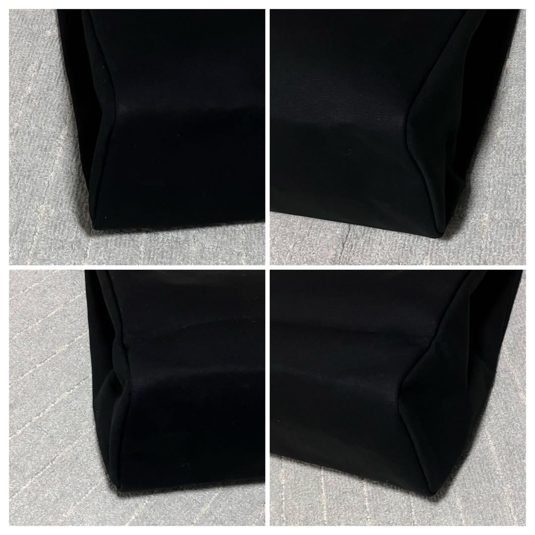 エルメス［エールバッグ］MM用　替えバッグ　ブラック　キャンバス　シルバー金具