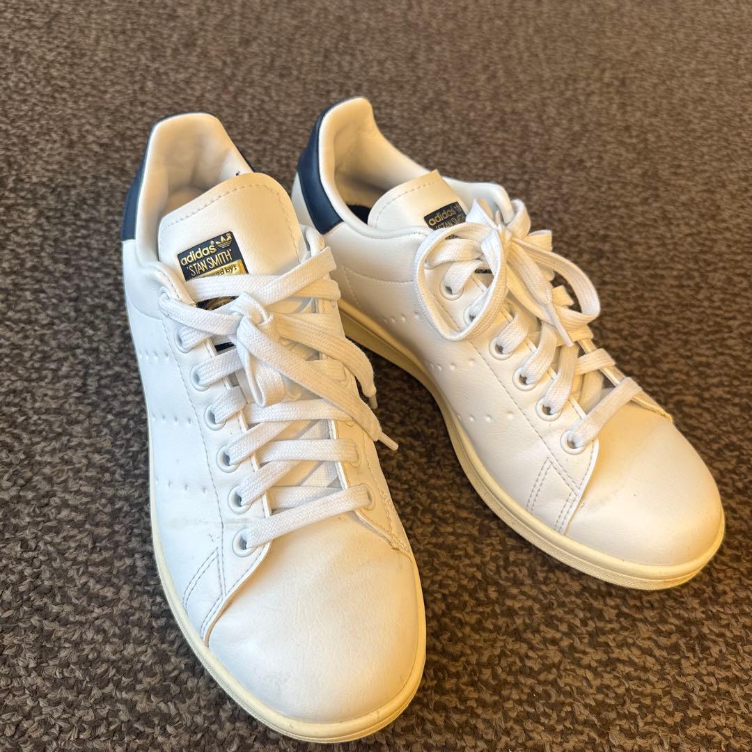 adidas Stan Smith ゴルフホワイトスニーカー 6.5 US