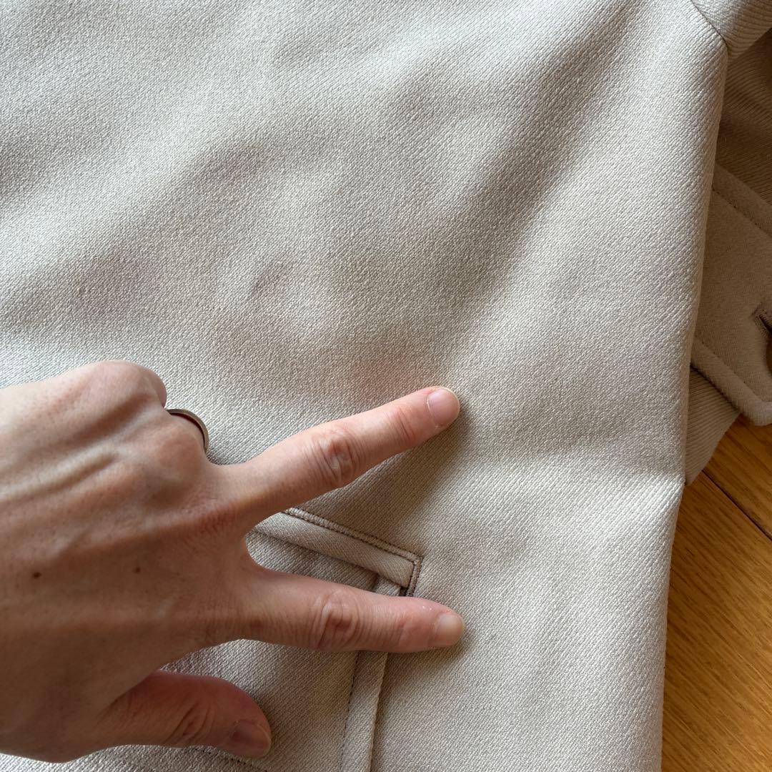 ロフトラボ シングルボタンオーバー　リム　ダウン コート　2 男女兼用　トレンチ