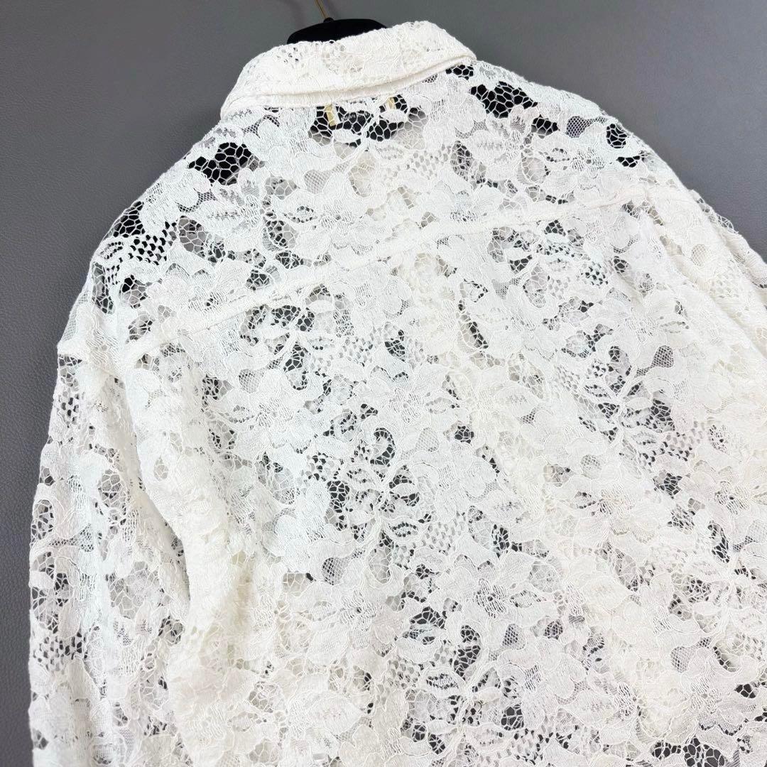 完売品 25ss✨ジャーナルスタンダード レサージュ レースショートシャツ 白