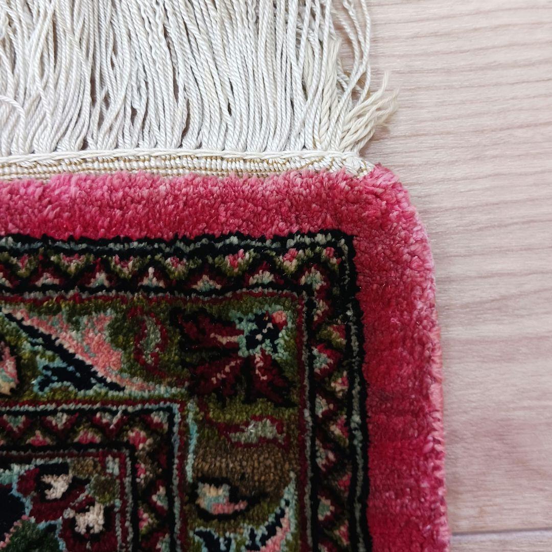 Y3009 ペルシャ絨毯 クム産 シルク100% 手織り81万ノット