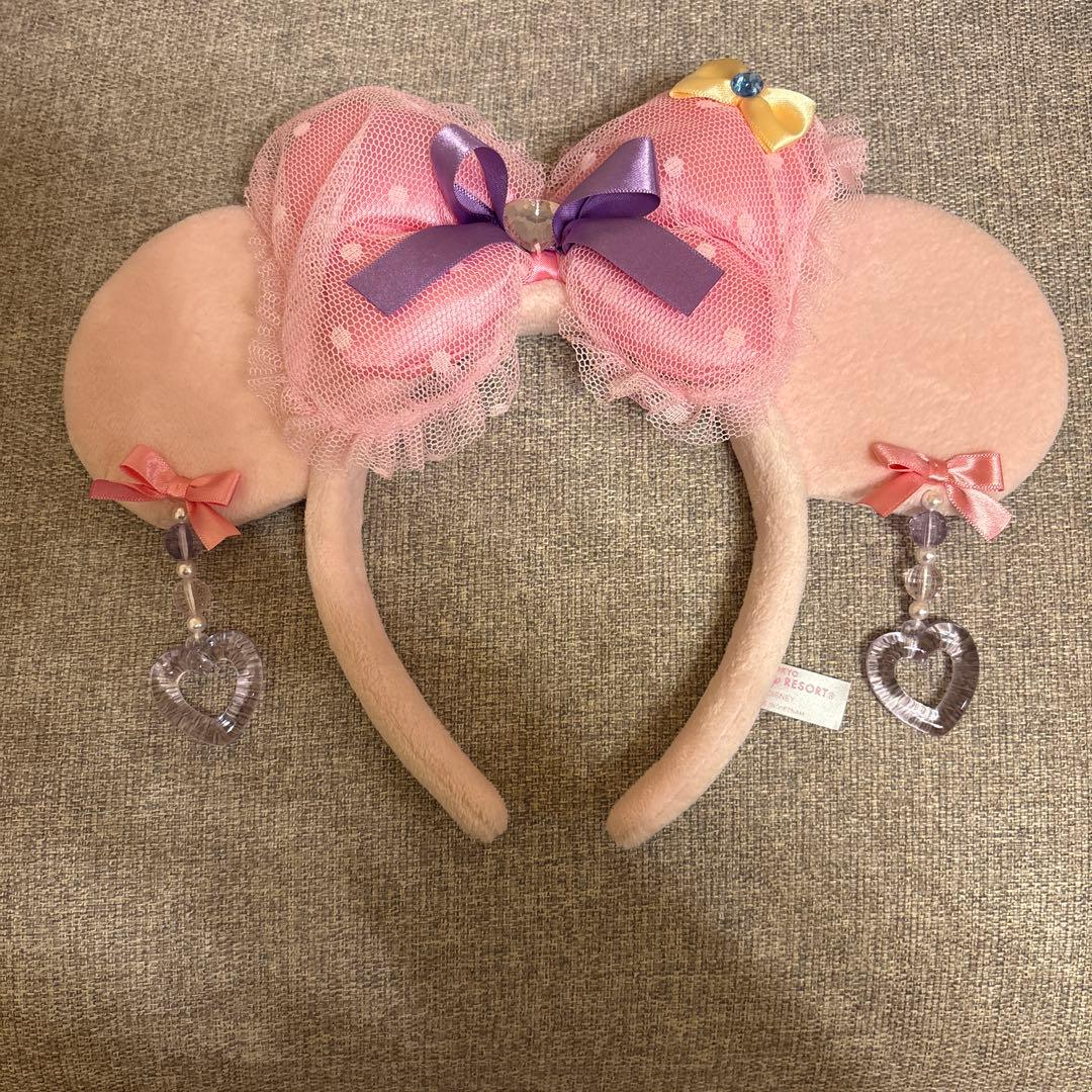 ディズニー ミニー 水玉 イヤリングカチューシャ ピンク