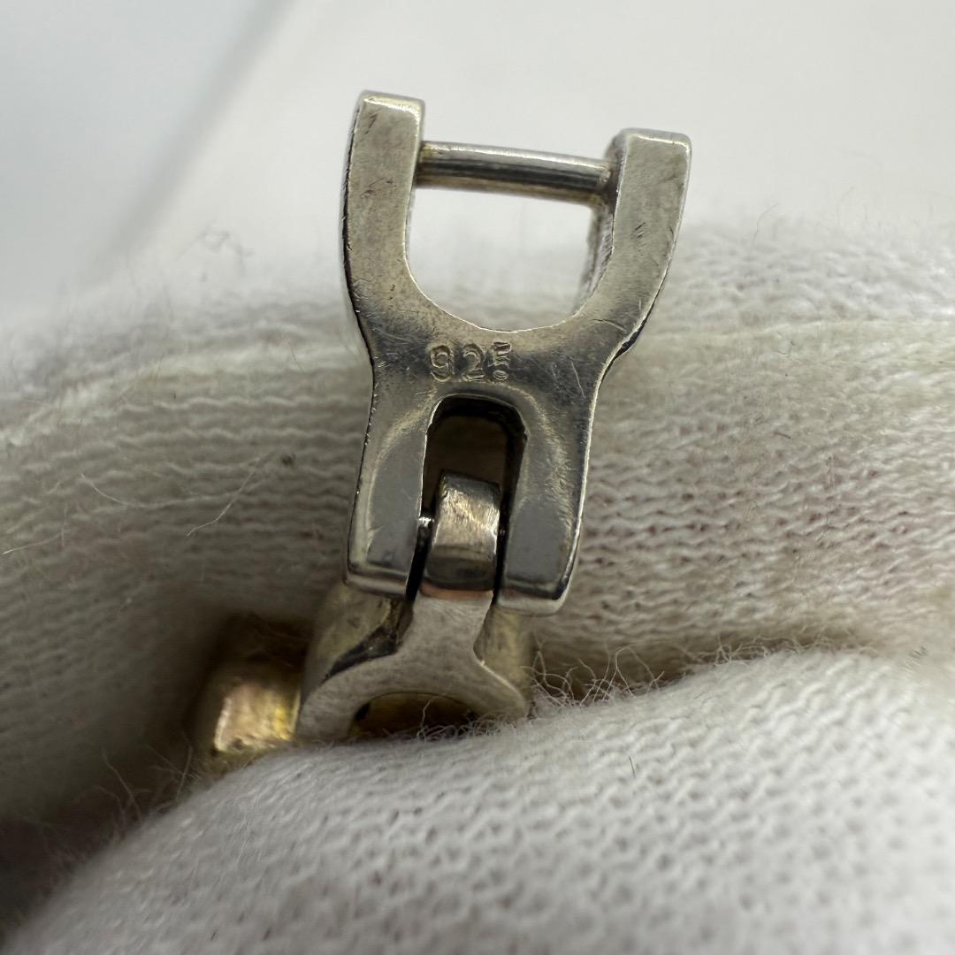 シルバー 925 ブレスレット 青石付き 18cm