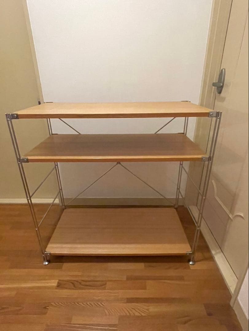 無印良品 ステンレスユニットシェルフ オーク材　棚セット