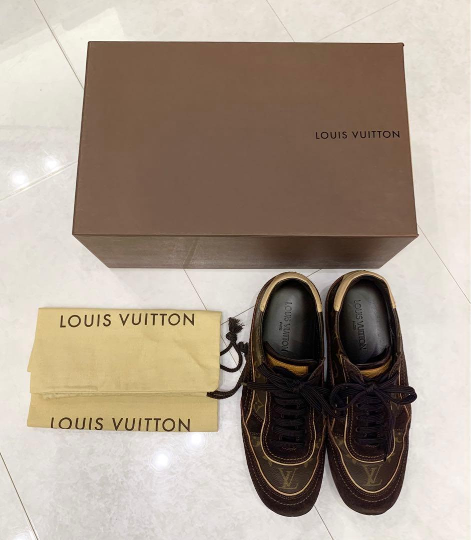 中古LOUISVUITTONモノグラム靴スニーカー6 1/2(25.5)ヴィトン