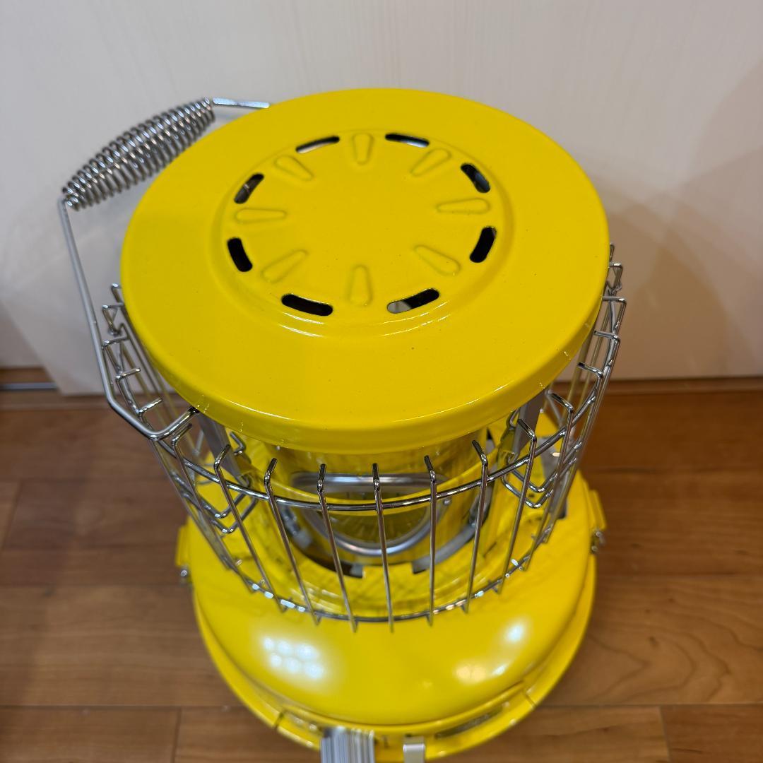 美品　アラジン　ポータブルガスストーブ　イエロー