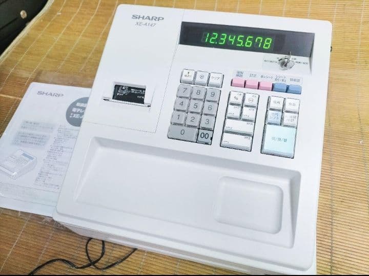 美品シャープレジスター　XE-A147　PC連携　630044
