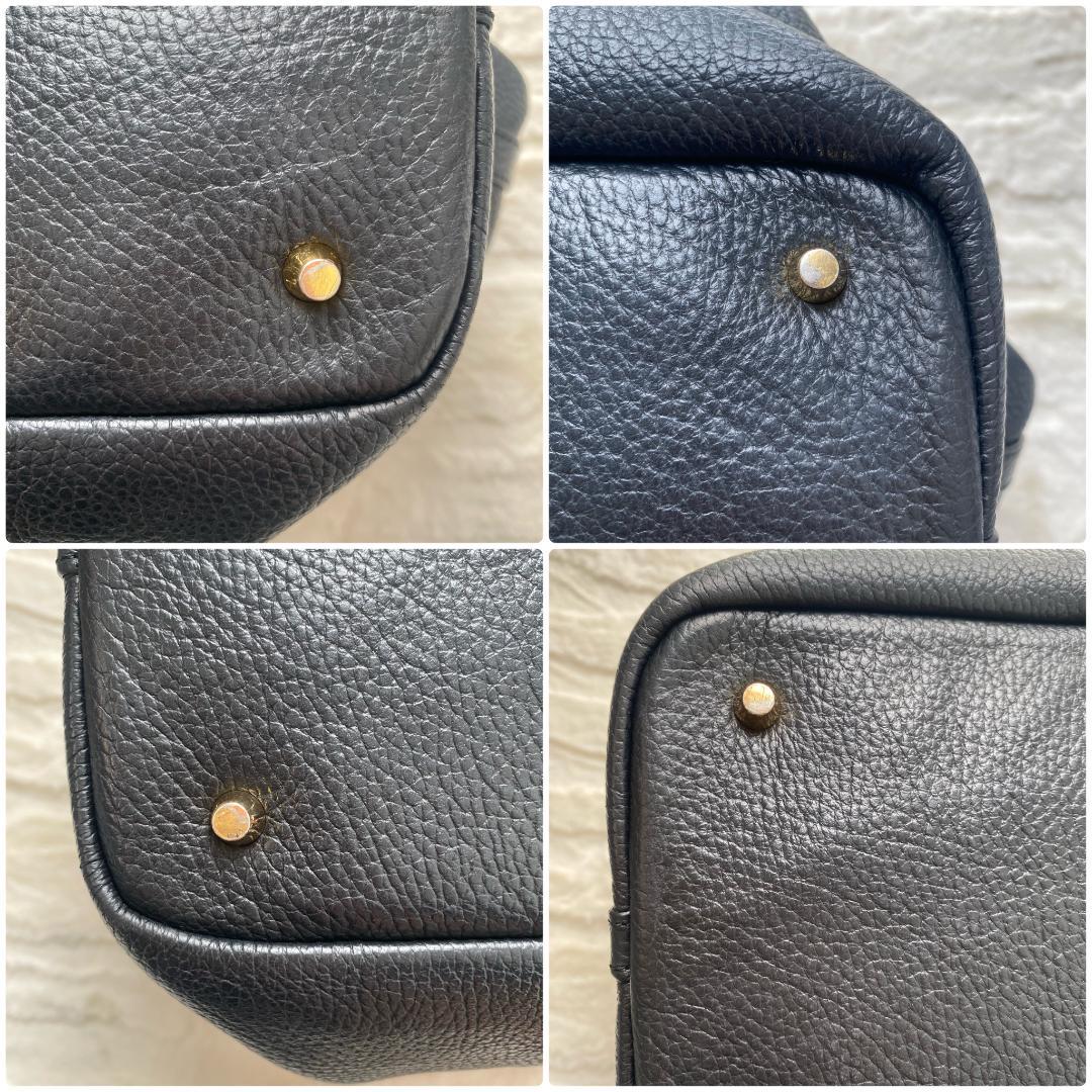 CIMABUE 大容量トートバッグ A4 シボ革 黒 ゴールド金具 メンズ