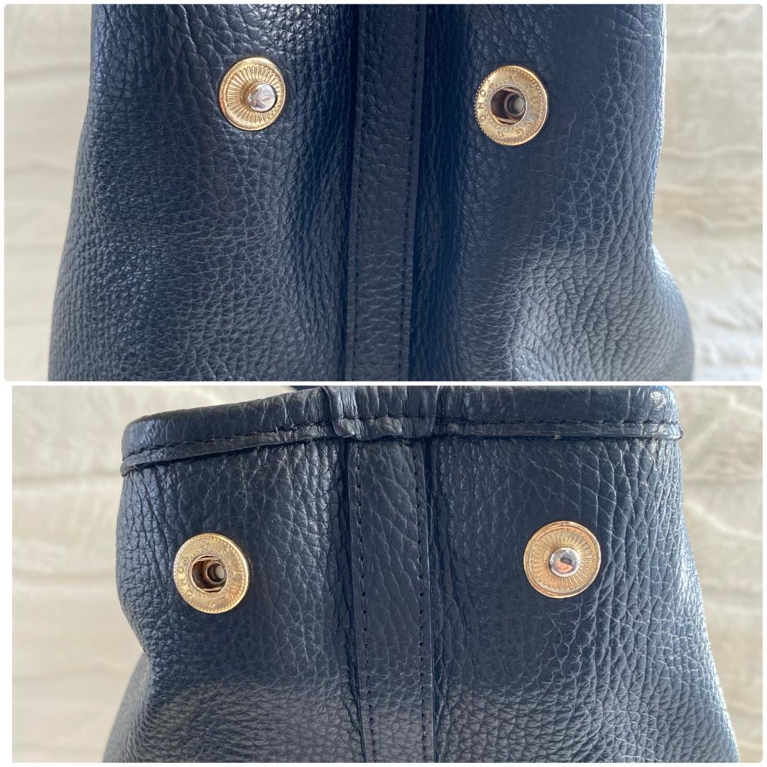 CIMABUE 大容量トートバッグ A4 シボ革 黒 ゴールド金具 メンズ