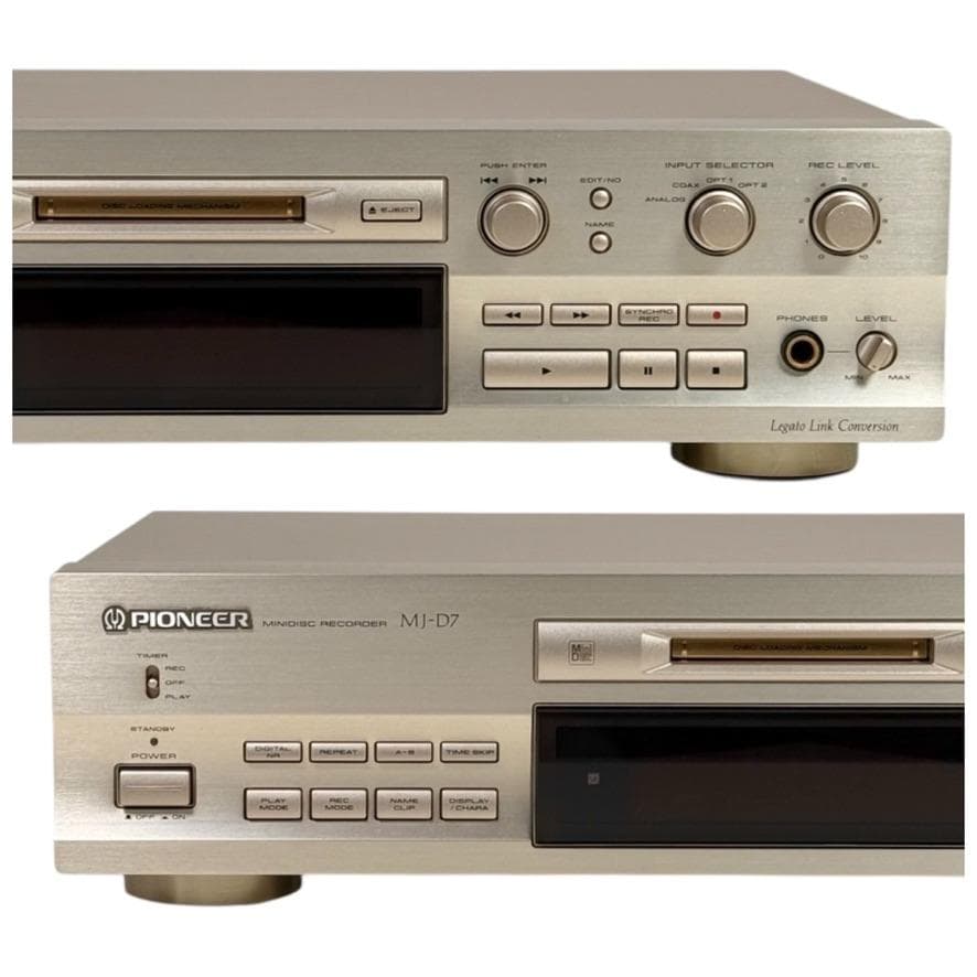 優良美品・録音動作確認済 Pioneer パイオニア MJ-D7 MDレコーダー