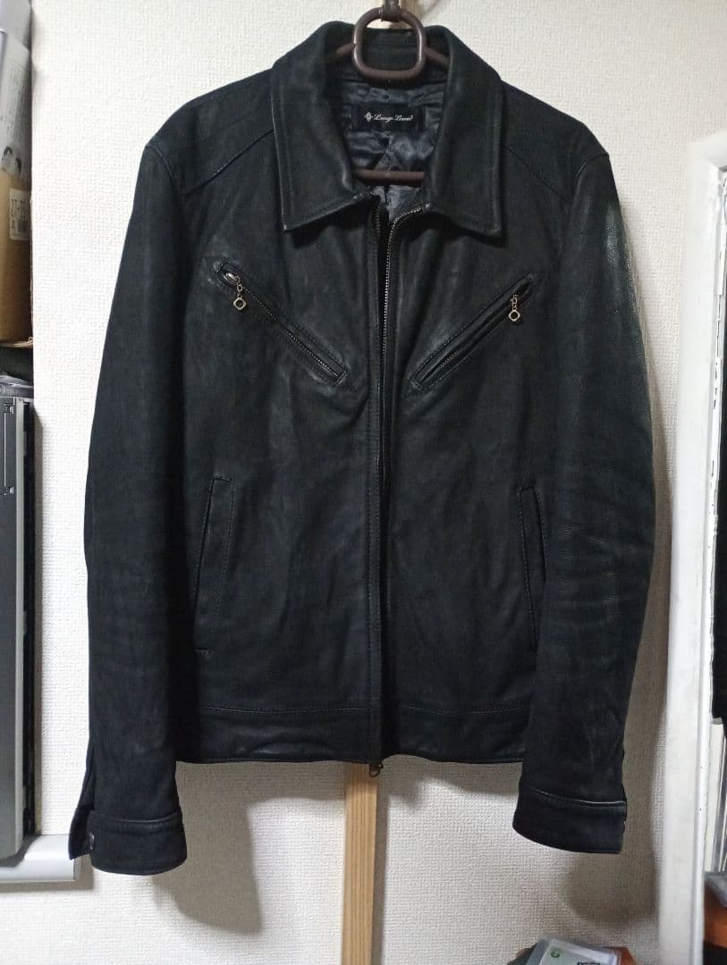 最終値下げ！定価10万以上！ラウンジリザード　本革シングルライダースジャケット