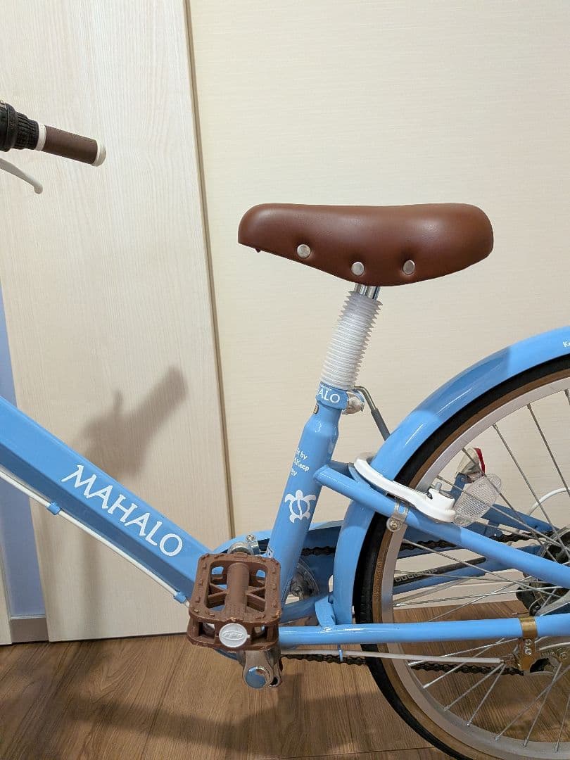 引取り限定！MAHALO 子供用自転車 　マハロジュニア　22型　ブルー　中古