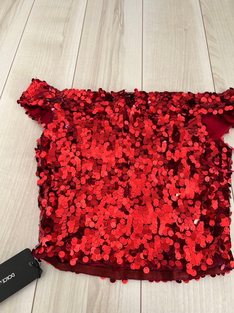 DOLCE & GABBANA レッド スパンコール