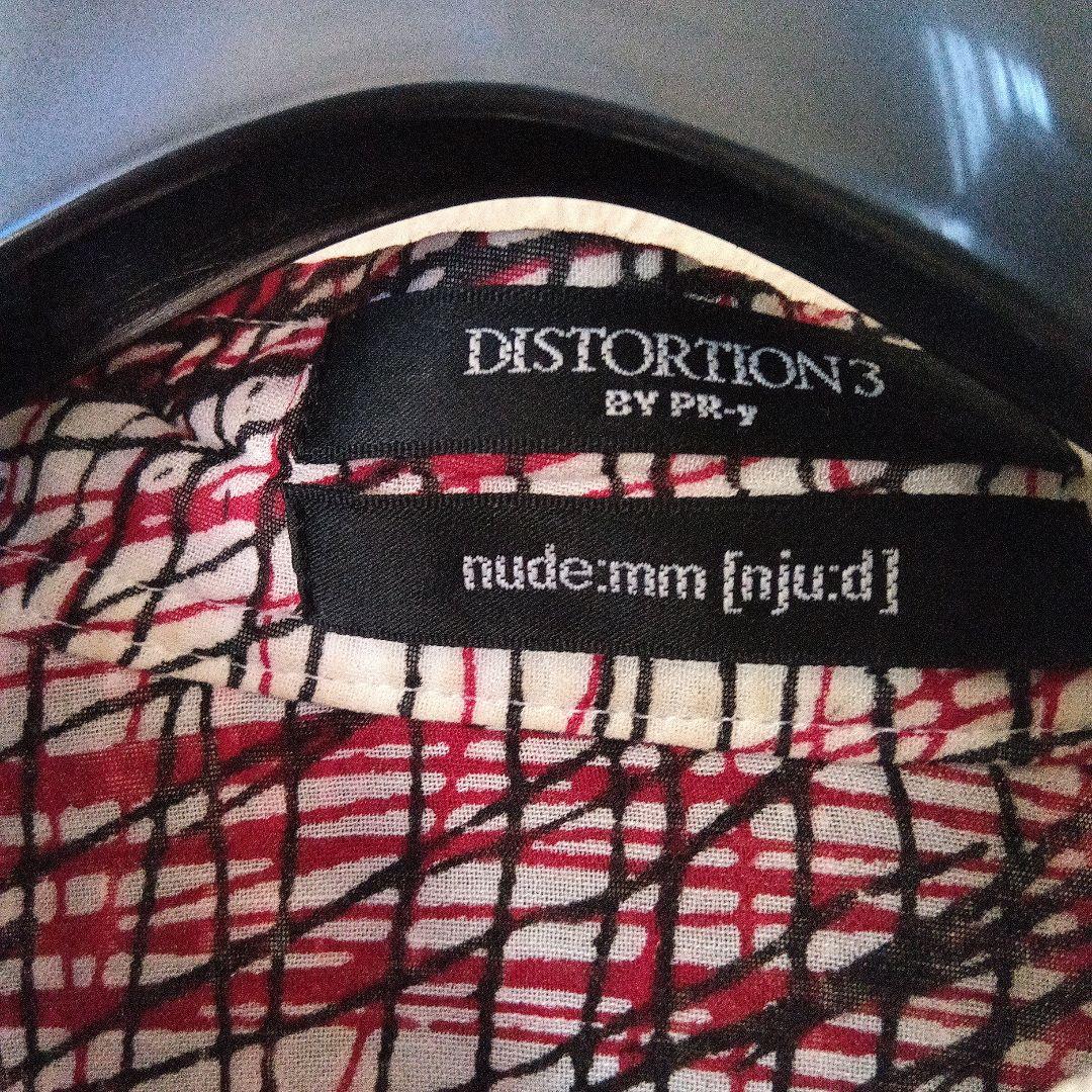 DISTORTION３ ノーカラーシャツ