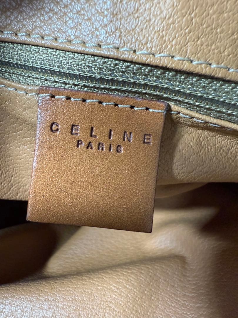 CELINE セリーヌ マカダム柄 ミニボストンバッグ ハンドバッグ