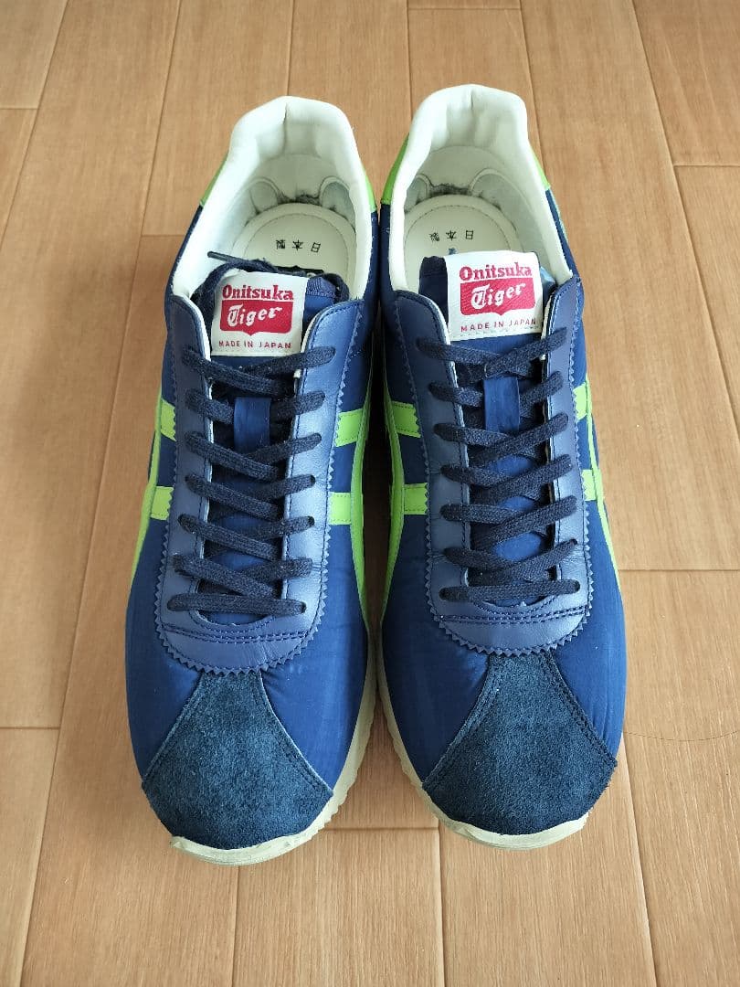 日本製　 Onitsuka Tiger　スニーカー　ネイビー/グリーン 超美品