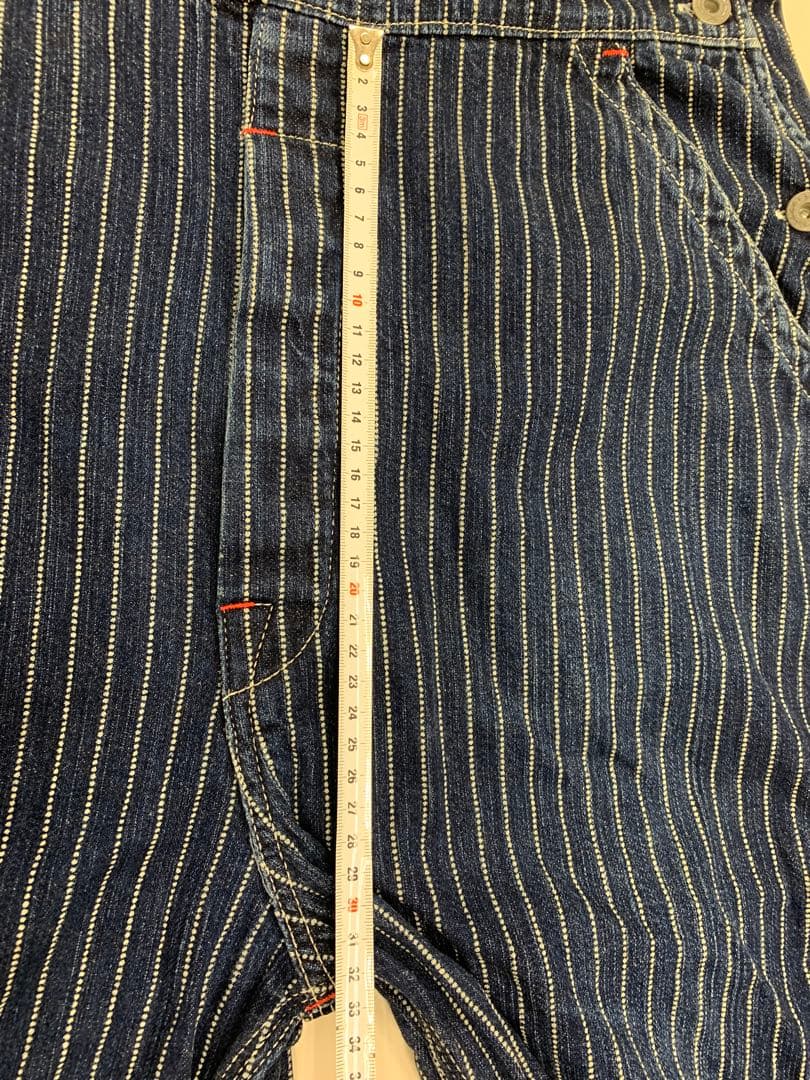 【日本製】オールドフラットヘッド デニム ウォバッシュ オーバーオール