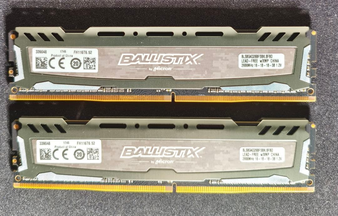 メモリ DDR4 2666MHz 8GB×2