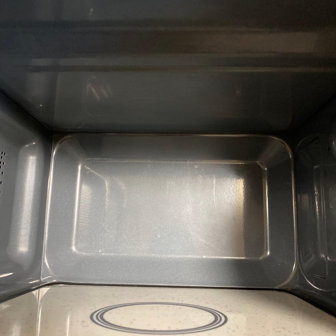 ヤマゼン 庫内フラット 18L 電子レンジ YRL-F180-B ブラック中古