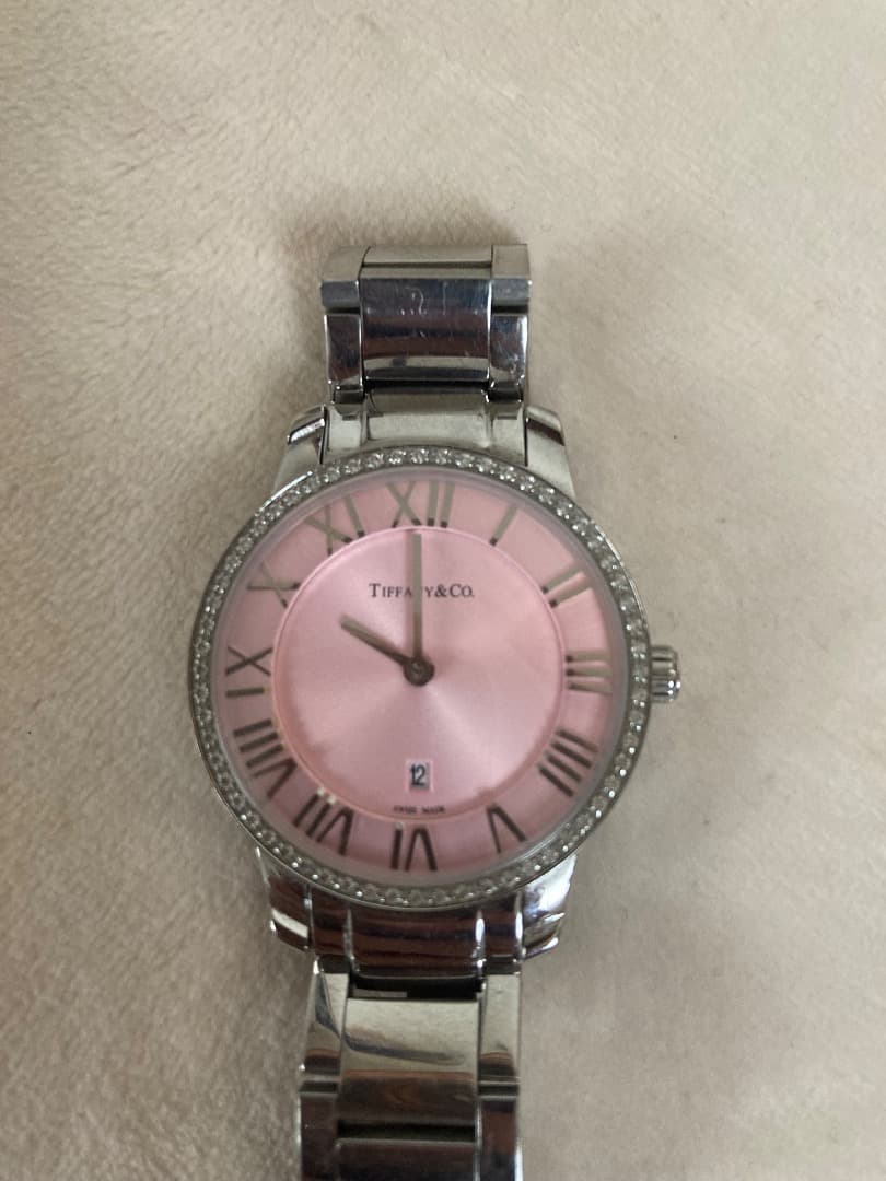 ピンク文字盤 時計