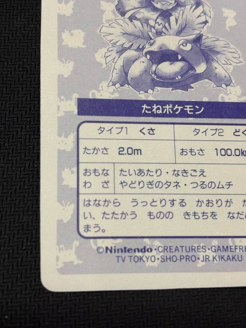 フシギバナ　トップサン　トップ　キラ　ポケモンカード シール　カードダス