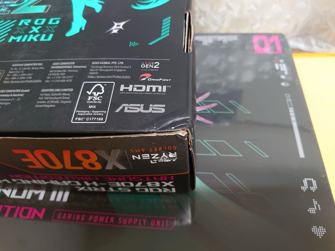 初音ミクX870E-H/ROG RYUO Ⅳ360/Thor 1200新品セット