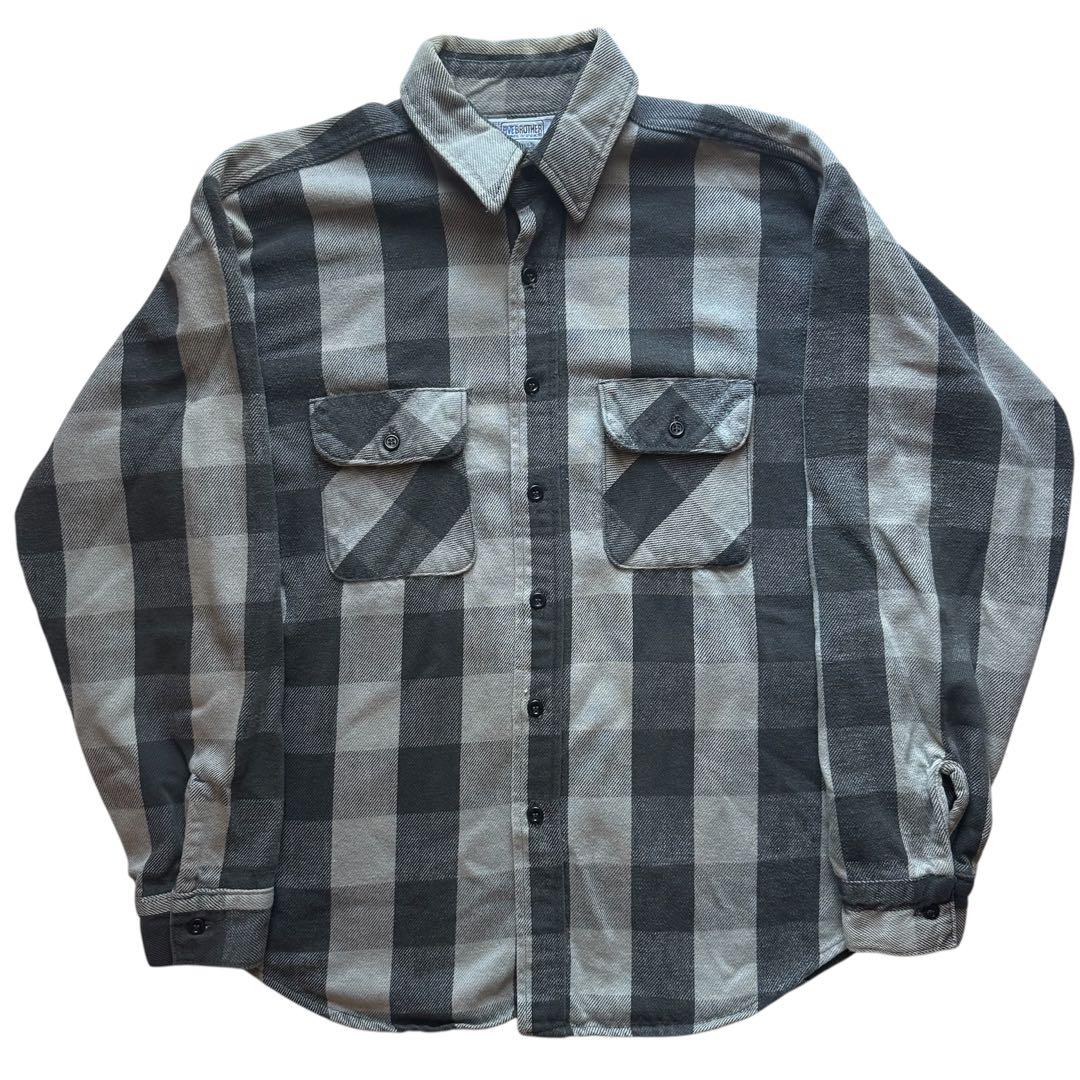 希少 FIVE BROTHER ネルシャツ L ファイブブラザー 三角タグ