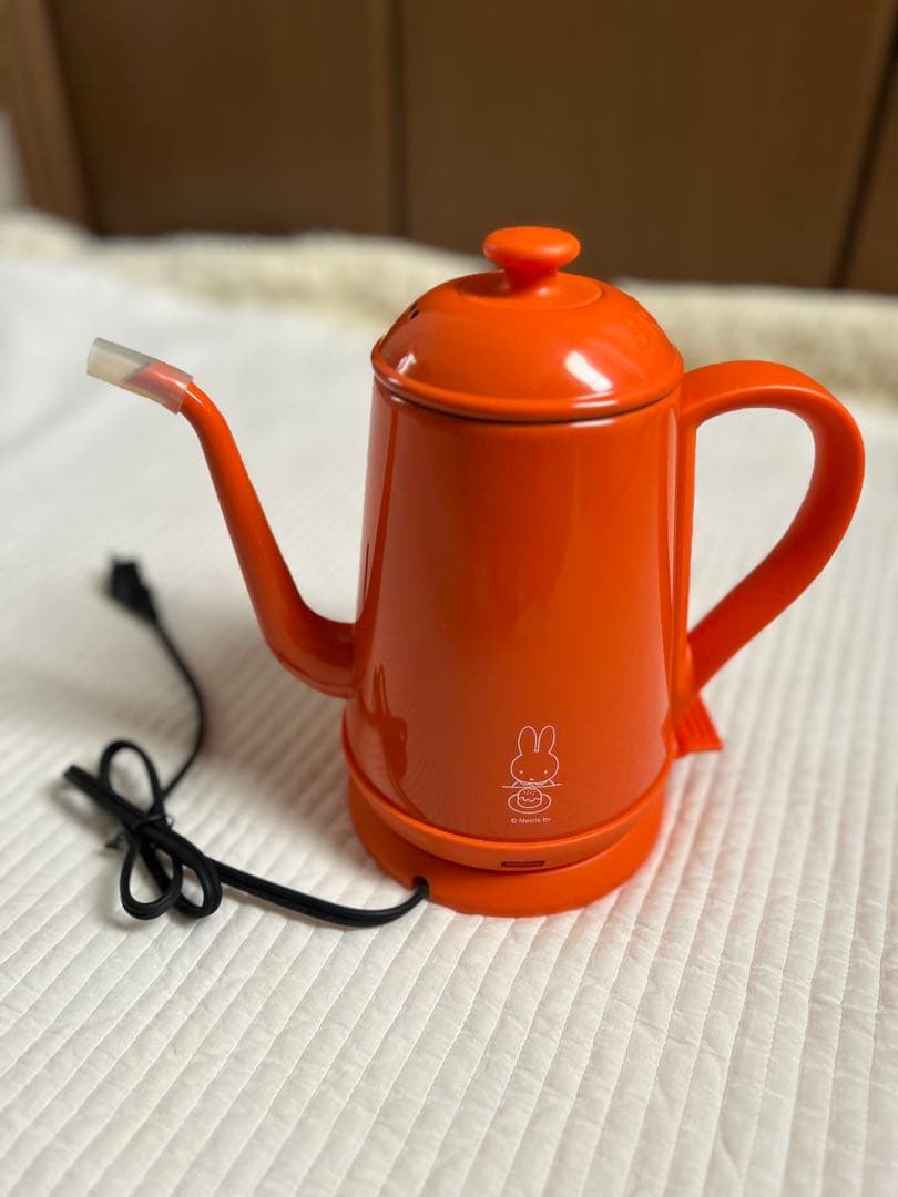 【値下げ中】新品BRUNO ブルーノミッフィー電気ケトル オレンジ