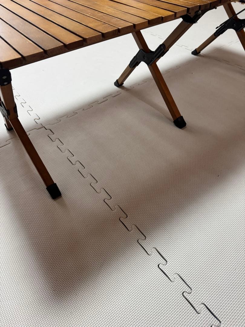 ハイランダー　ウッドロールトップテーブル　ダークブラウン 120