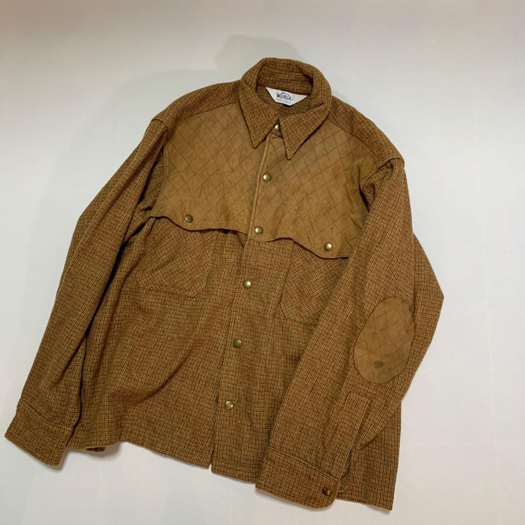 70s Woolrich vintage ウール レザー ジャケット polo