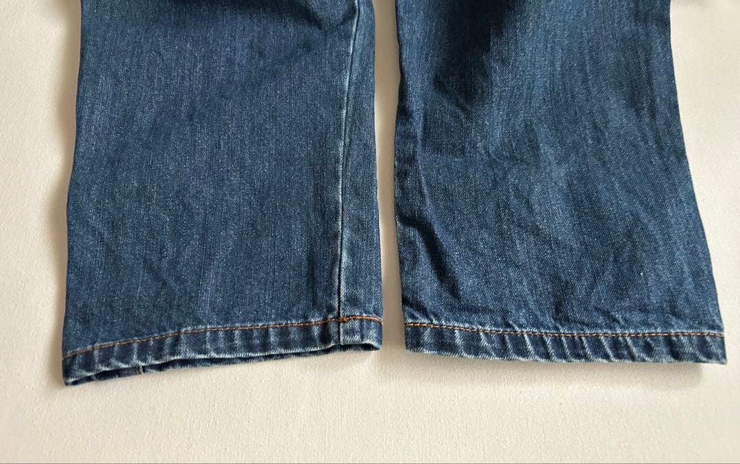 フランシュリッペ　FL5 デニム　ジーンズ　ねこ刺繍　ブルー