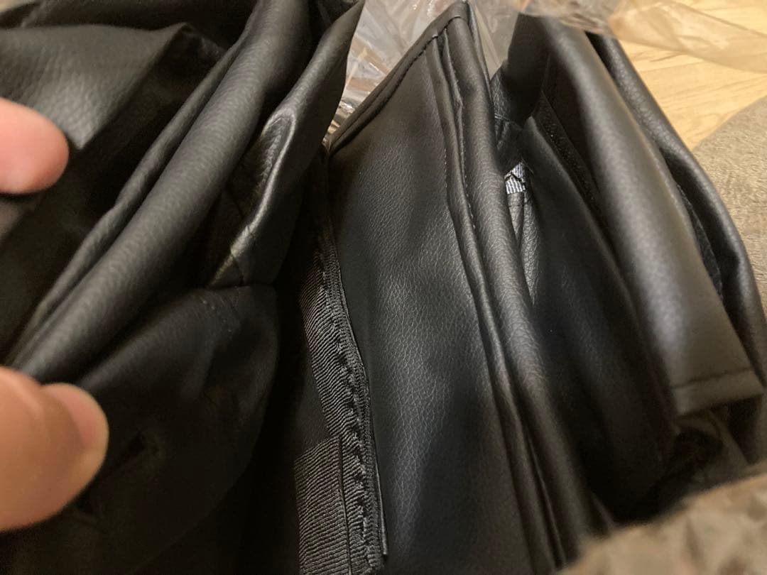 錦産業 Tomboy ホンダバモス 専用シートカバー フェイクレザー ブラック