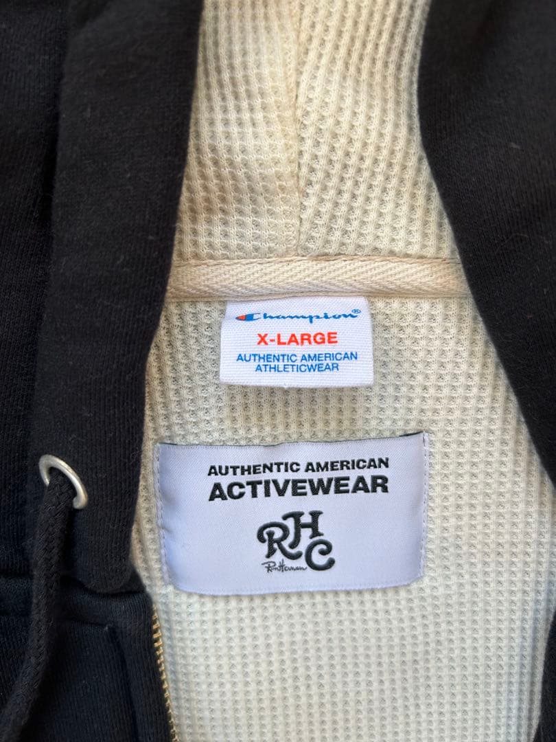 RHCロンハーマンChampion Thermal Zip Hoodie XL