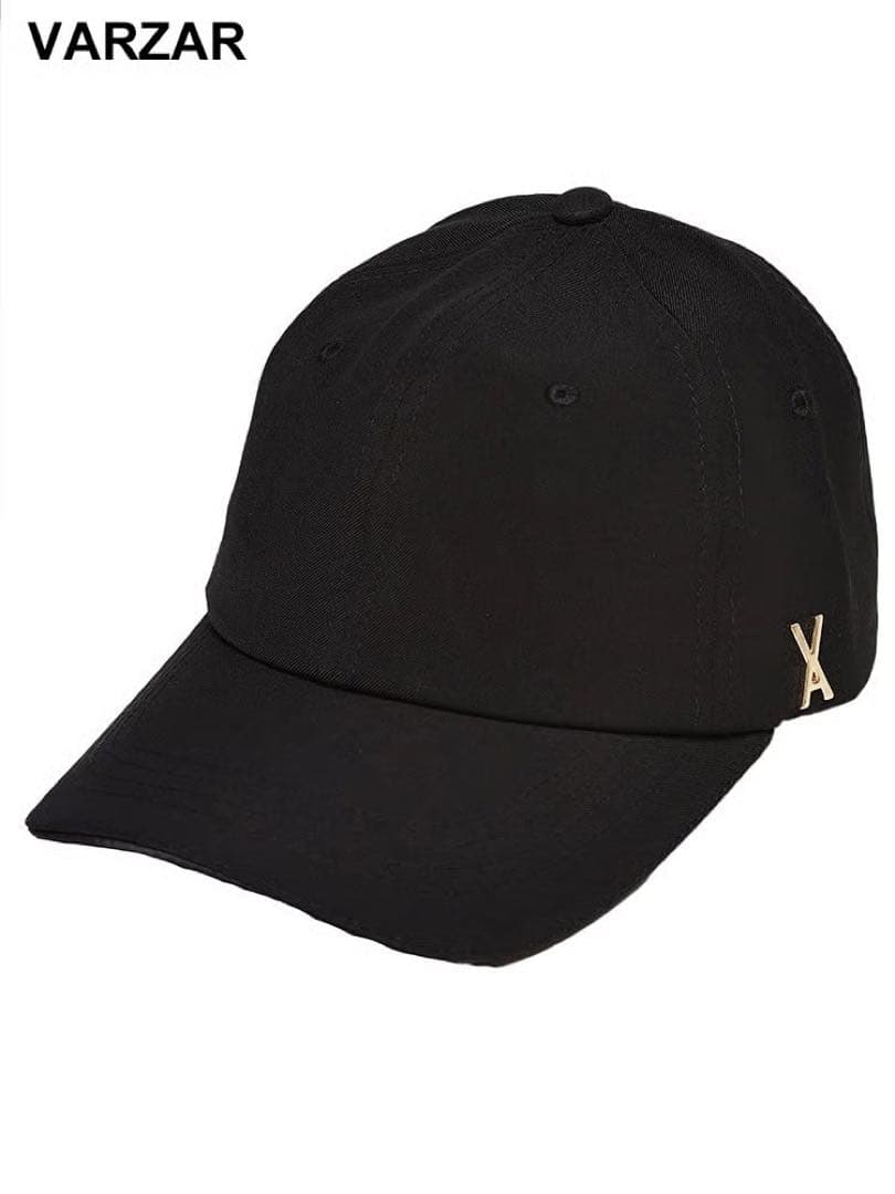 VARZAR ブラック ベースボールキャップ