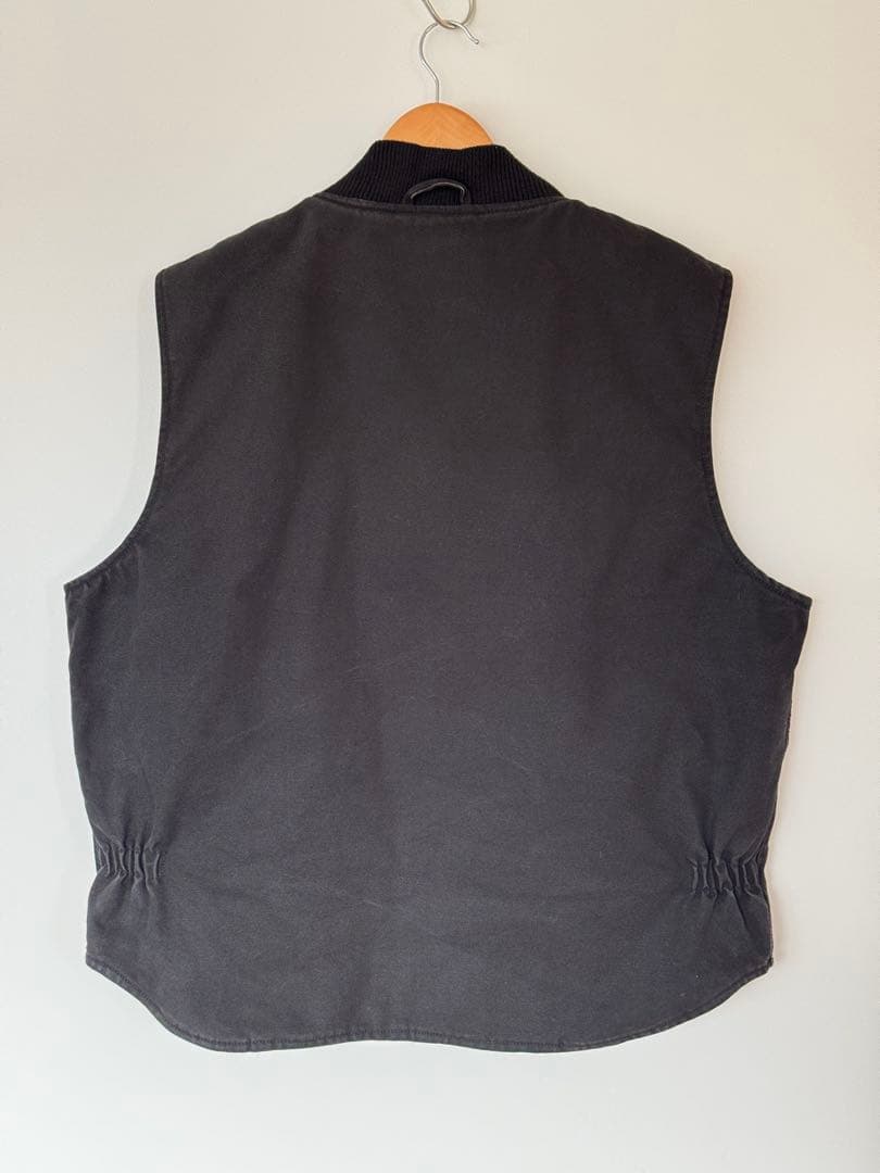 【希少】良品 ビッグスミス ダックベスト XL ブラック フェード ヴィンテージ