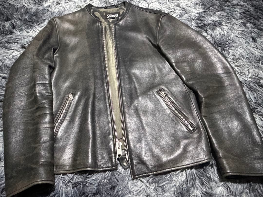 Schott×EDIFICEレザージャケット シングルライダース