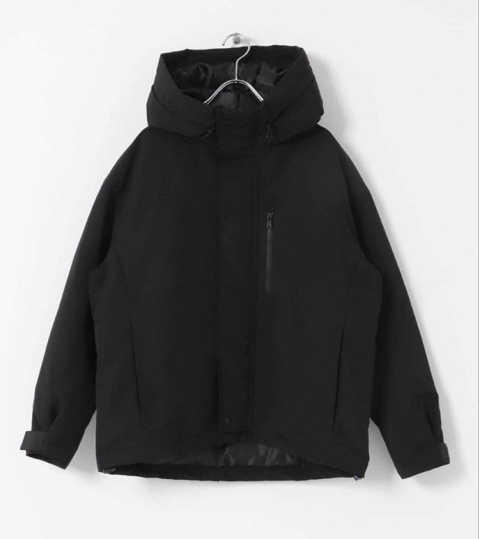 アーバンリサーチ サニーレーベル フーディーダウンジャケット ブラック