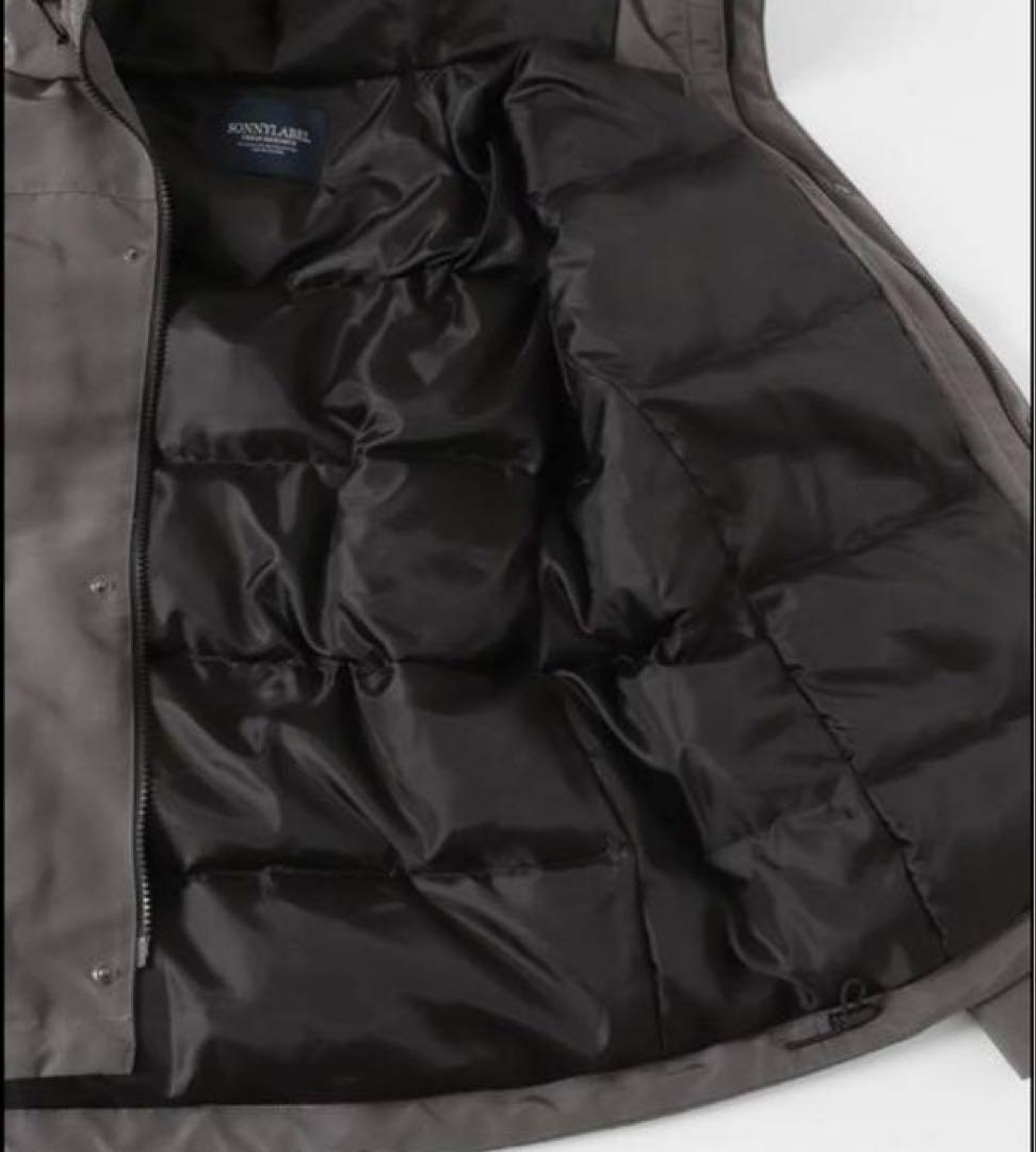 アーバンリサーチ サニーレーベル フーディーダウンジャケット ブラック