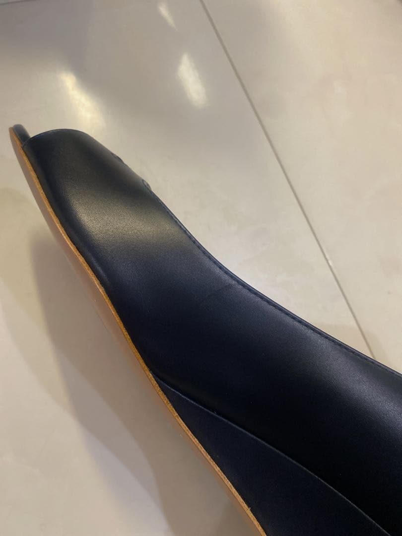 ペリーコ☆2025アネッリウェッジソールパンプス未使用ネイビー7.2万希少40