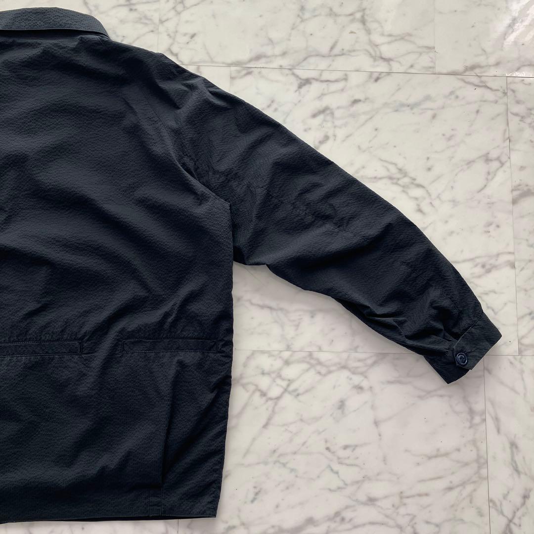 【美品】SASSAFRAS ジャケット ネイビー 背面ポケット付き 日本製 Ｌ