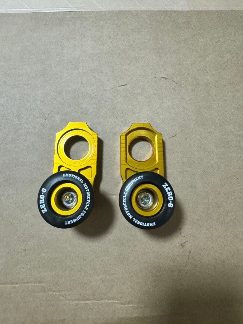 ZERO-G アルミ製スライダー ゴールド　wr250x wr250r