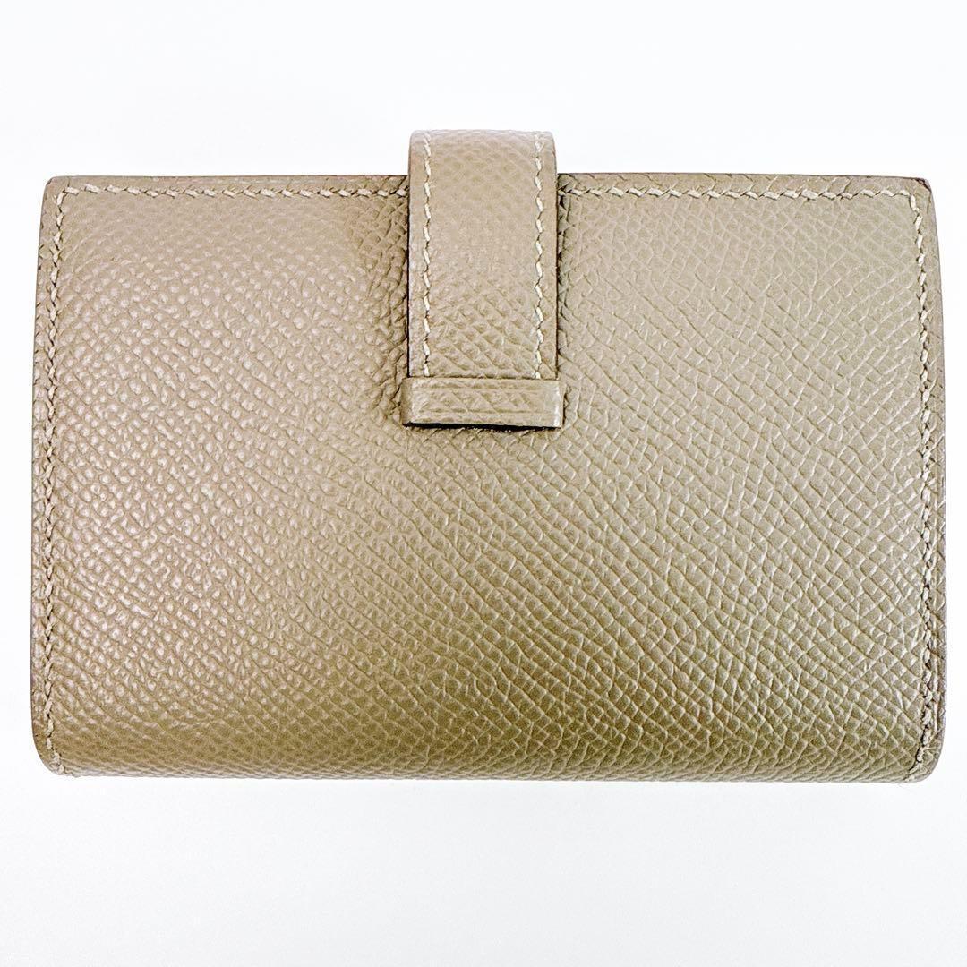 エルメス ベアン ヴォーエプソン カードケース 名刺入れ 定期入れ レディース