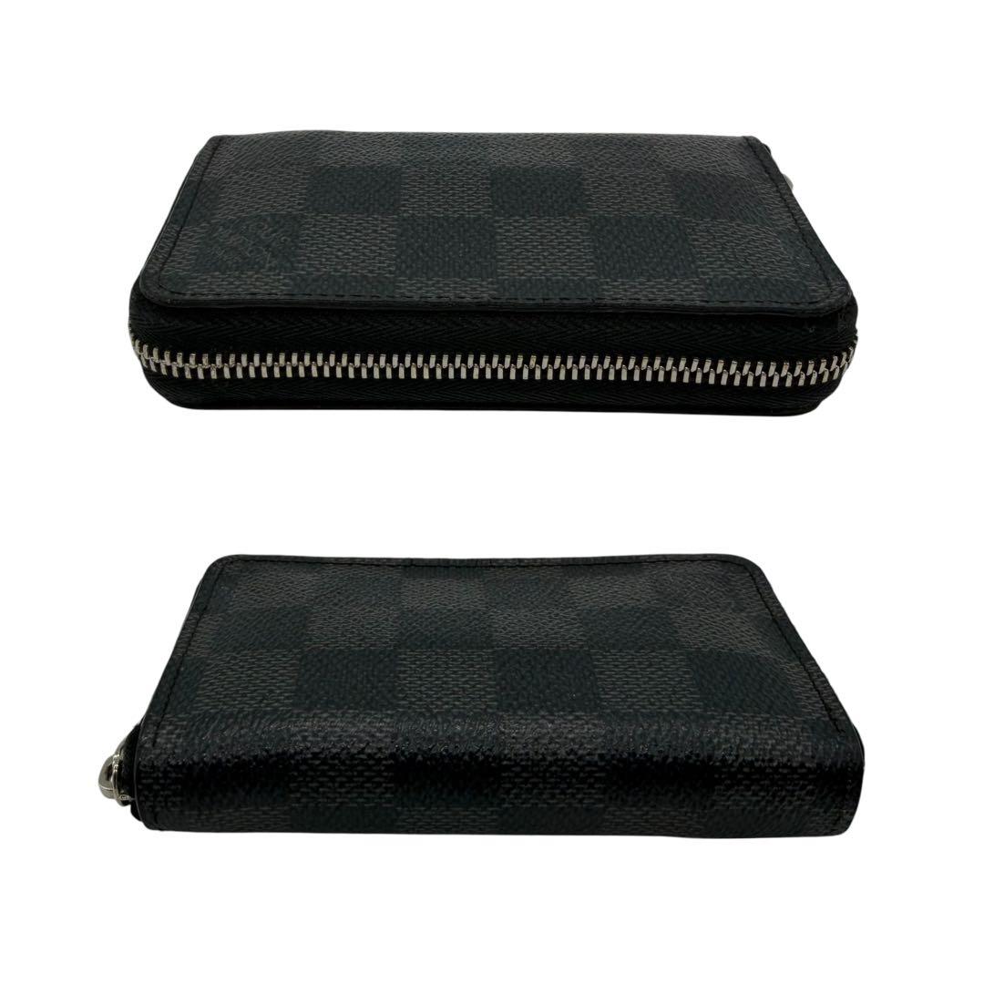 ☆激安☆ ルイヴィトン　パース　ラウンドファスナー　ダミエ　ブラウン　黒