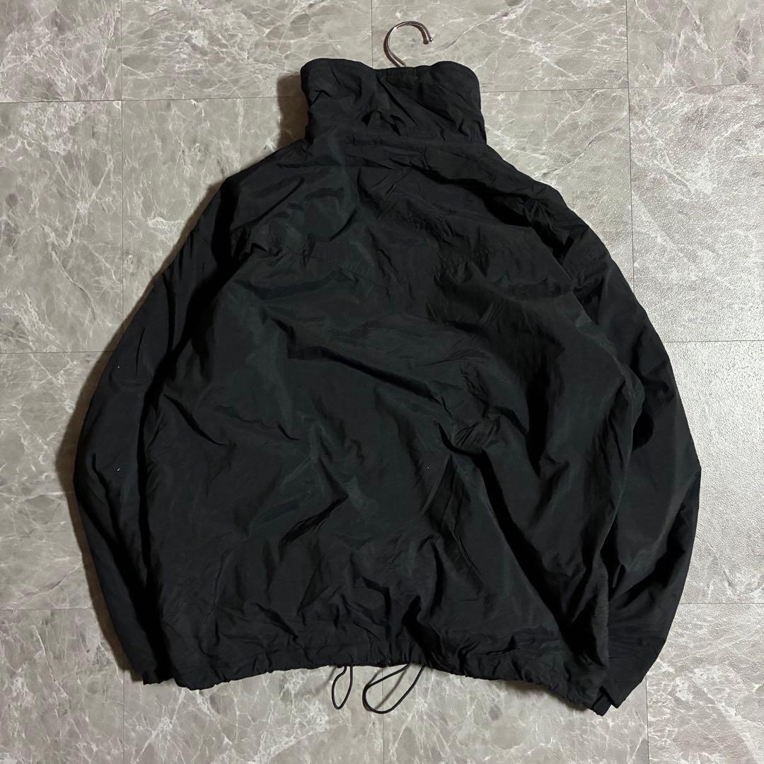 90s Columbia ウォームアップジャケット 刺繍ロゴ M ドローコード