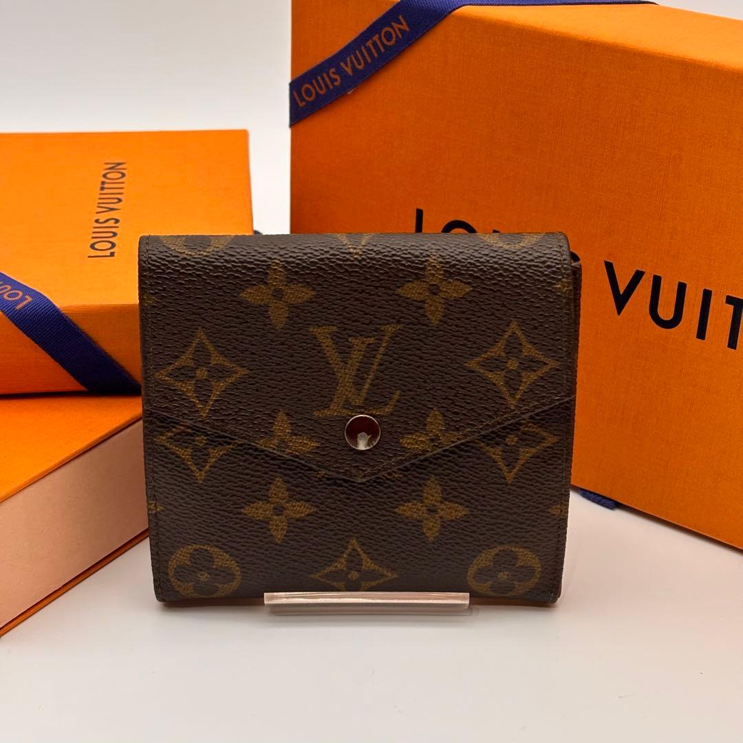 ルイヴィトン✨モノグラム✨ポルトモネ ビエ カルトクレディ Ｗホック 折り財布