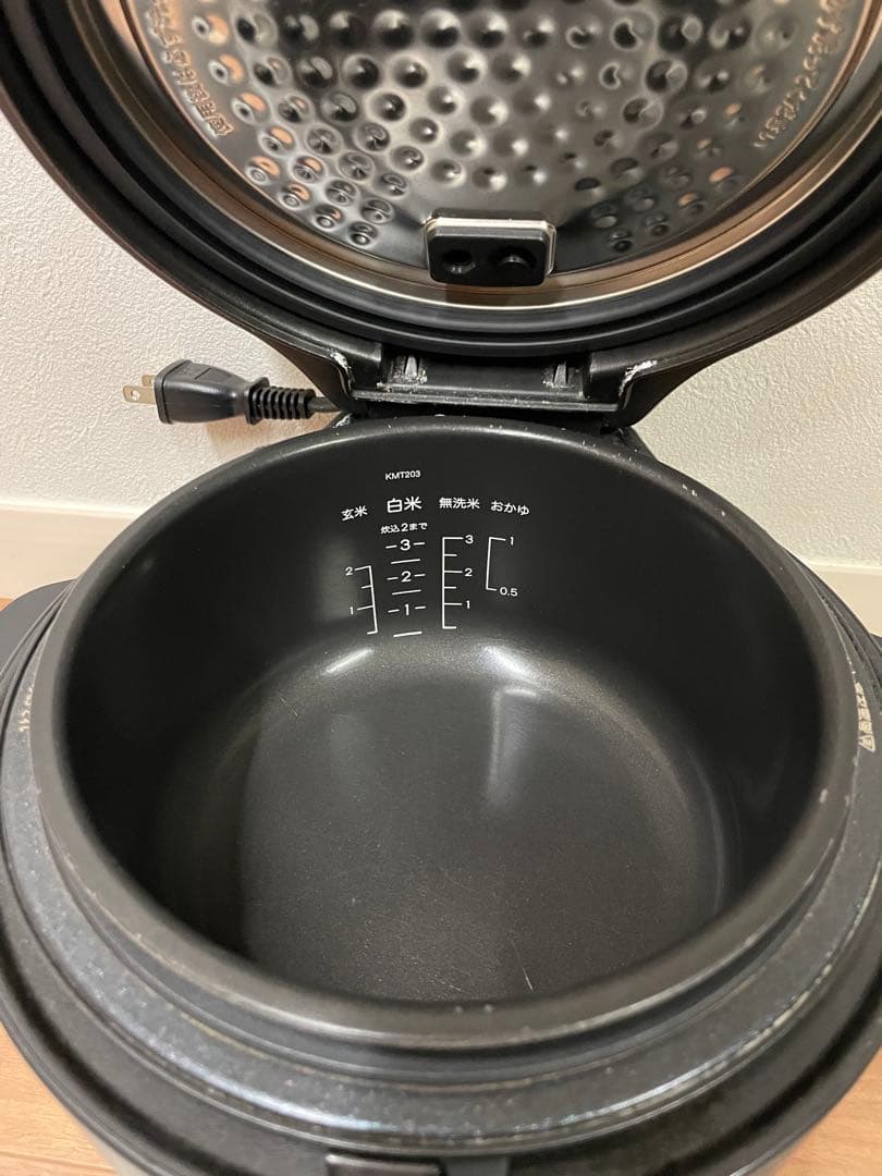 BALMUDA The Gohan K03A-BK ブラック【3合炊き】